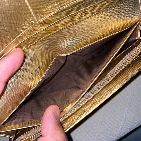 Prada Gold Long Wallet - Picture 9 of 15